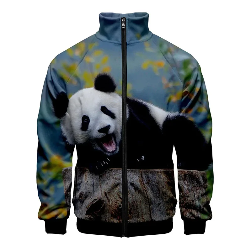 Куртка мужская зимняя с 3d-изображением панды и китайских сокровищ