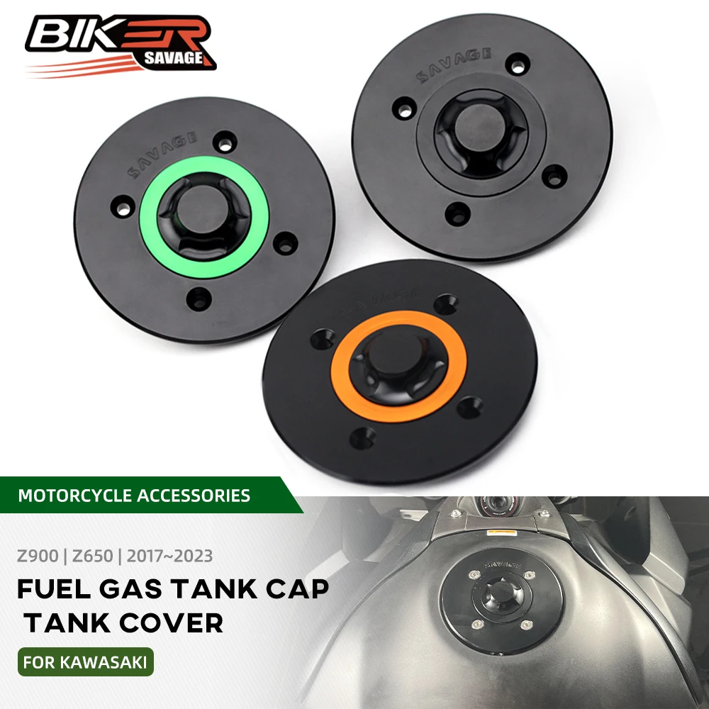 

Fuel Gas Tank Cover For KAWASAKI Z900 SE Z650 RS Z400 KLX230 VERSYS-X 250 300 NINJA 650 400 H2 Motorcycle Tank Cap Quick Lock