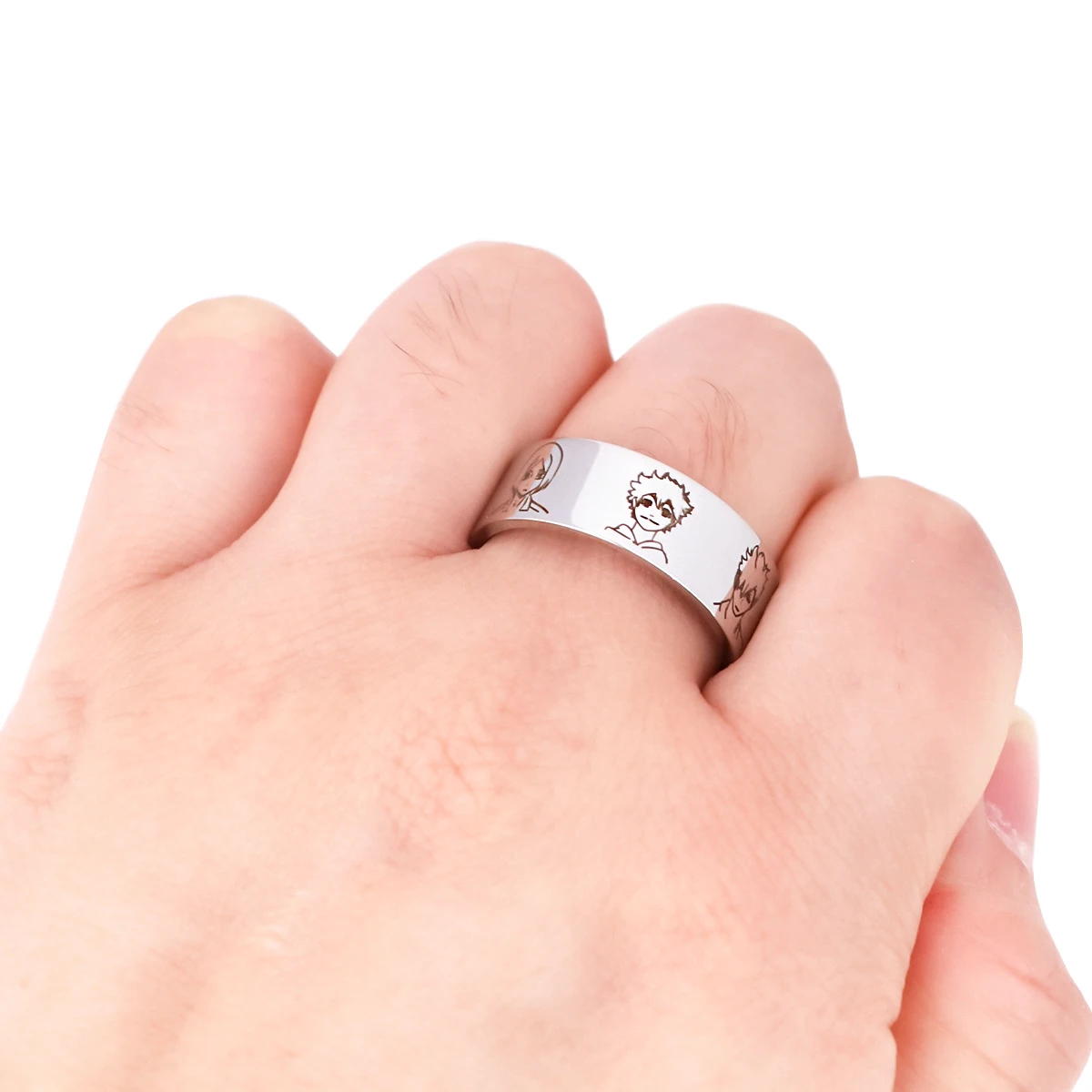 Haikyuu! Милое женское кольцо из нержавеющей стали аниме косплей ювелирные изделия