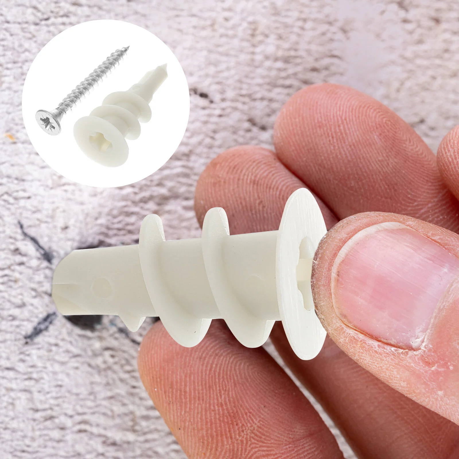 

20 Sets Drywall Anchor Plasterboard Screws Gypsum Boards Expansion Tube Self Drilling Anchors Iron