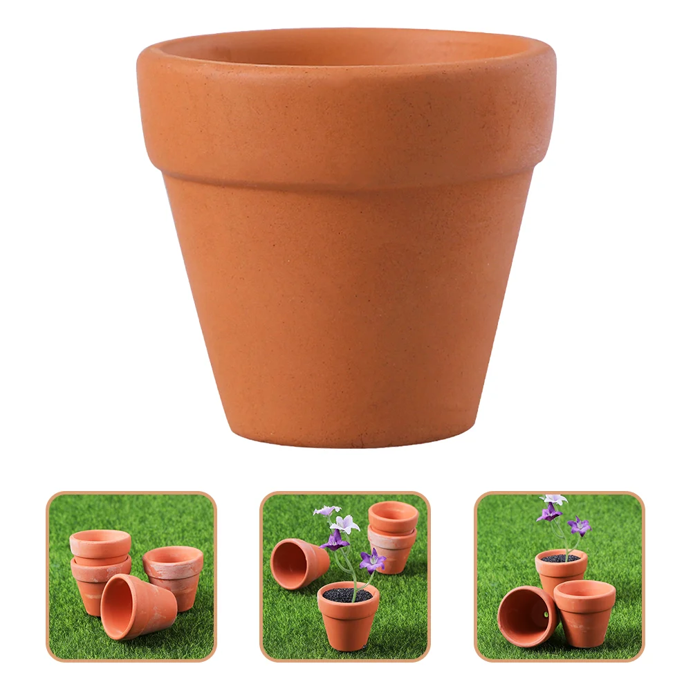 

Pots Flower Clay Mini Pot Planterterracotta Terra Cottacactus Nursery Ceramic Container Bonsai Succulents Flowerpots Containers