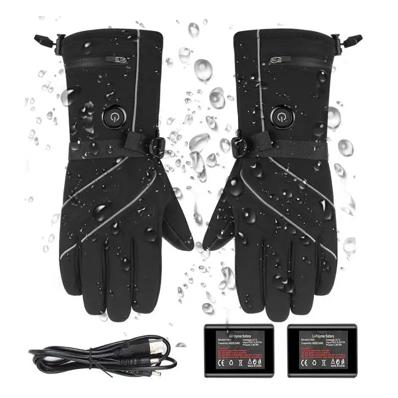 

Перчатки с подогревом, подкладки, перчатки с подогревом для рук, перчатки для сенсорного экрана, перчатки с USB подогревом, зимние перчатки с батареей и 3 уровнями