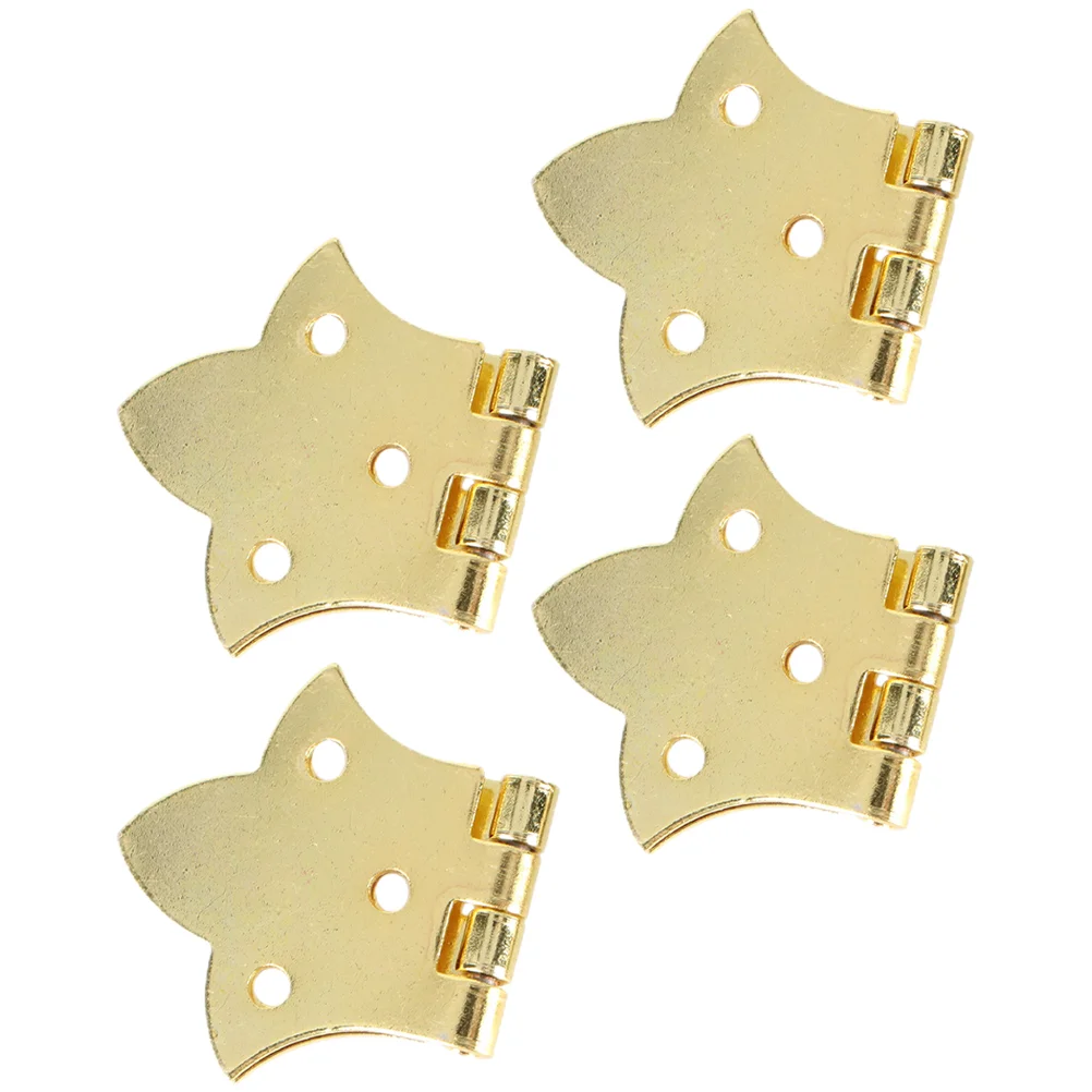 

4 Pcs Cupboard Hinges Metal For Crafts Furniture Ordinary Cabinet Doors Replacement Small