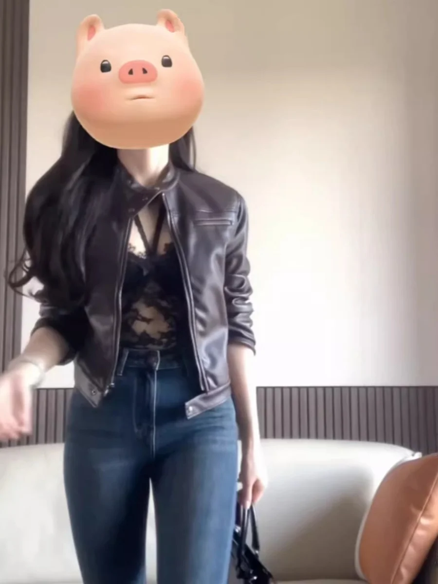 Black Lace Cami Women Autumn and Winter Inner wear Bra Straps Pad One-Piece Bottoming Stacked Hanging Neck Top