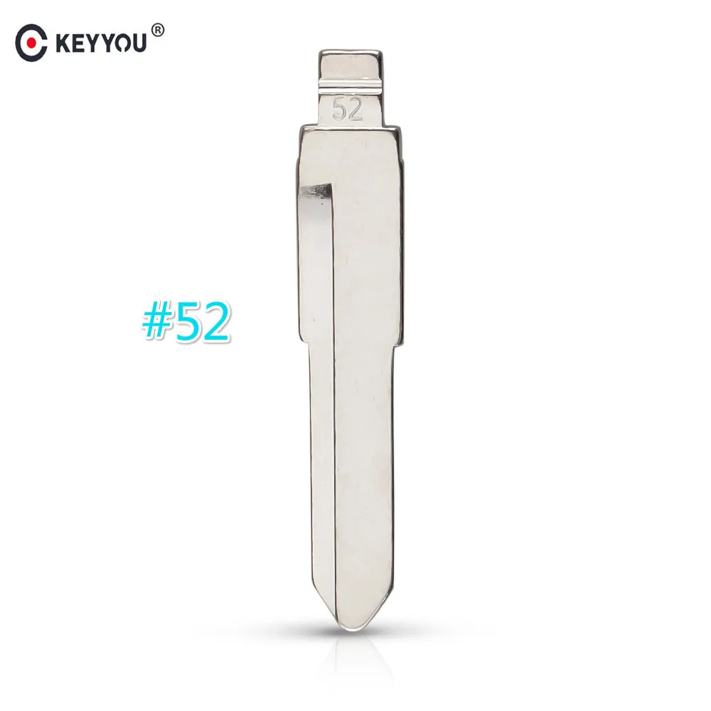 

KEYYOU 10pcs/lot #52 Folding Flip Uncut Key Blade Blank For Suzuki Swift Isuzu No.52 Fob Replacement