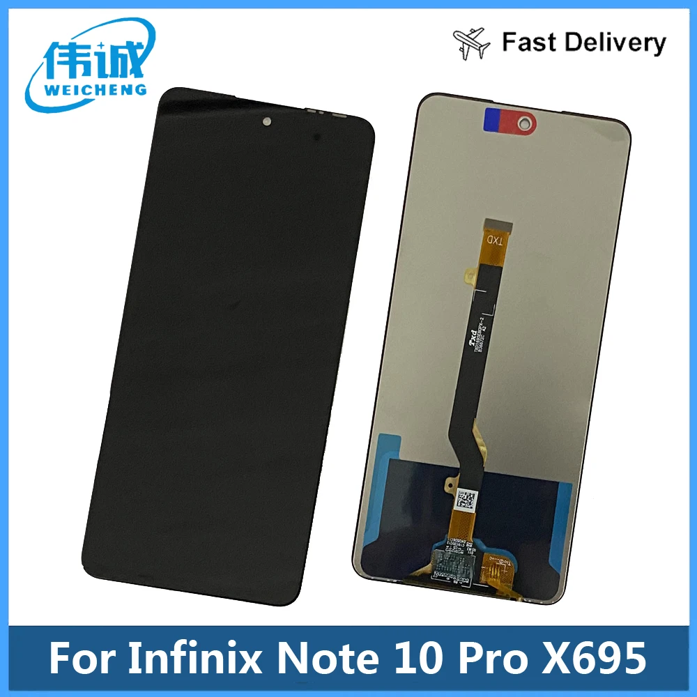 6 95-дюймовый протестирован для Infinix Note 10 Pro X695 ЖК-дисплей с цифровым