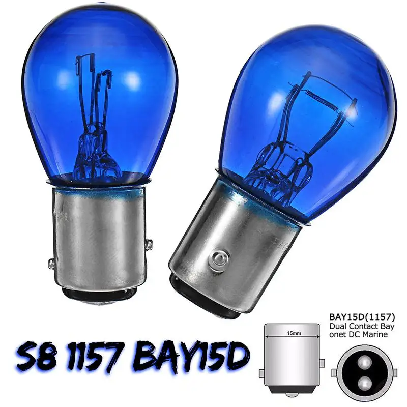 

2pcs S8 1157 BAY15D Car Fog Lights DRL Turn Signal Lamp Brake Tail Light Bulb Halogen