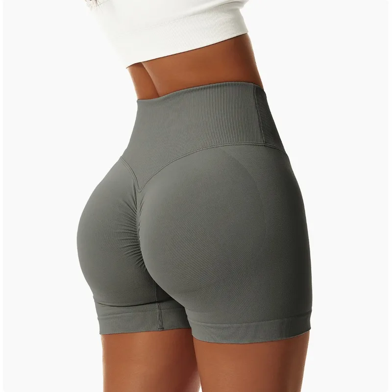 Yoga Shorts Women Fitness High Waisted Sports Shorts Seamless Push Up Butt Gym Snorts Summer Workout Gym Shorts