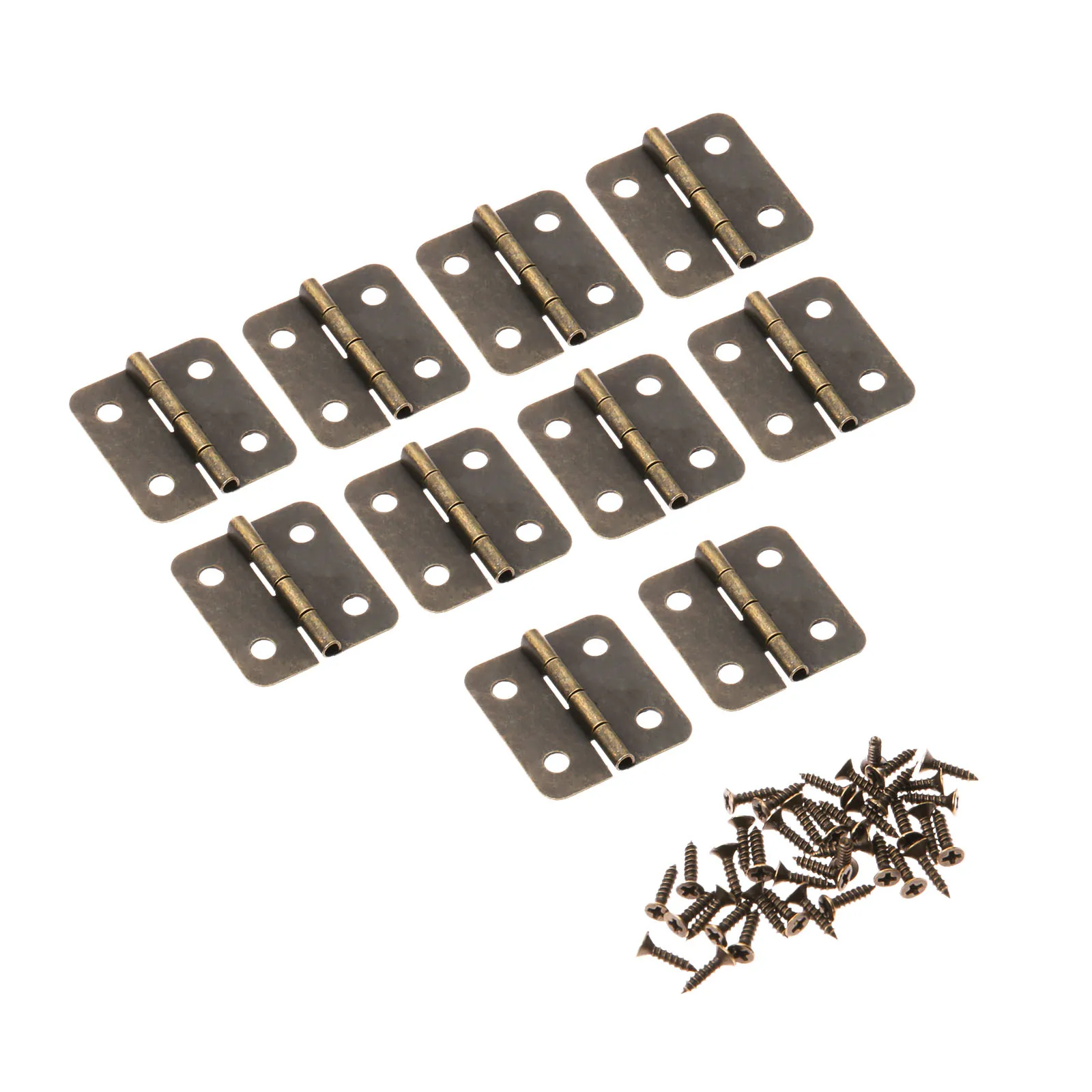 10 шт. 30*25 мм петли шкаф с выдвижными ящиками шкатулка для украшений мини-петля с винтами для мебельная фурнитура