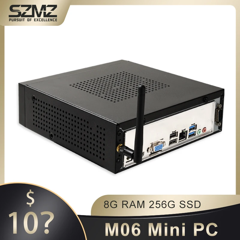 

SZMZ Mini PC Core i3 i5 i7 Processor Desktop PC 8G 128GB 256GB SSD WiFi Gigabit Ethernet VGA HDMI Windows 10 Linux, Gaming PC
