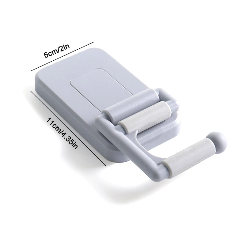 

M17D Reusable Broom Hanger Punch-free Mop Hanging Shelf Bathroom Mop & Broom Organizer Wall Mounted Anti-slip Tool Organizers