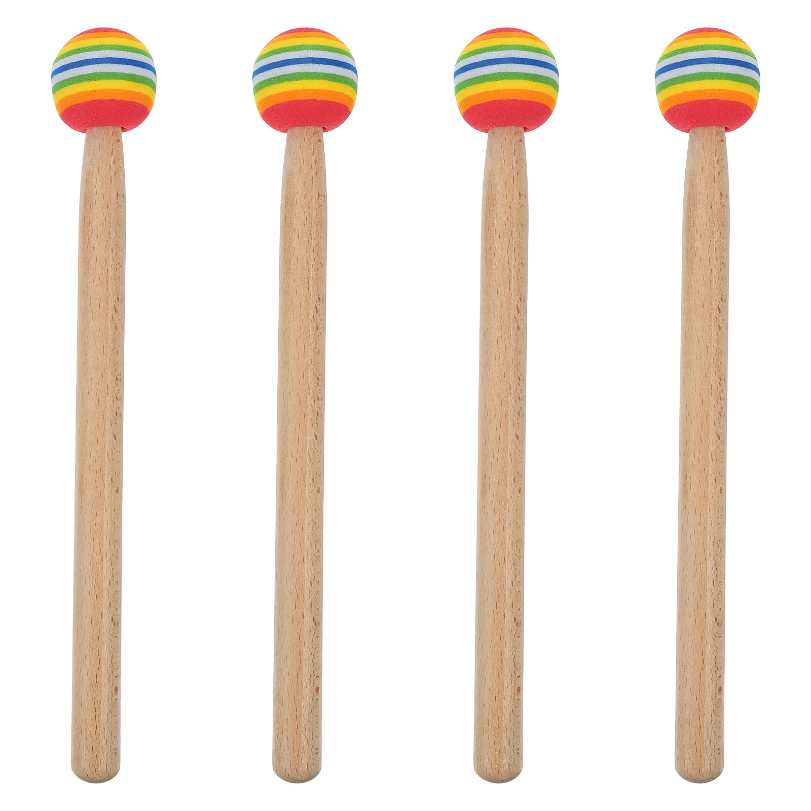

4pcs Drum Mallet Drum Sticks Percussion Instrument Parts Wooden Drumsticks