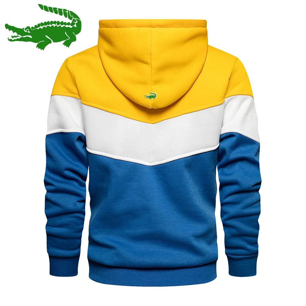 Men's Women Autumn Winter Embroidery Patchwork Hooded Sweatshirt Hoodies Clothing Casual Loose Fleece Warm Streetwear Fashion