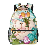 aesthetic backpack backpack teenager girls school book bag large capacity travel bag easter