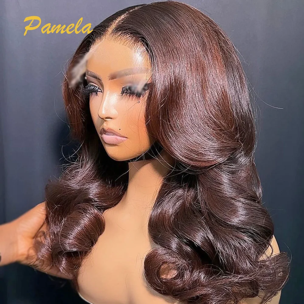 Бразильские волосы объемная волна шоколадный коричневый 100% натуральные