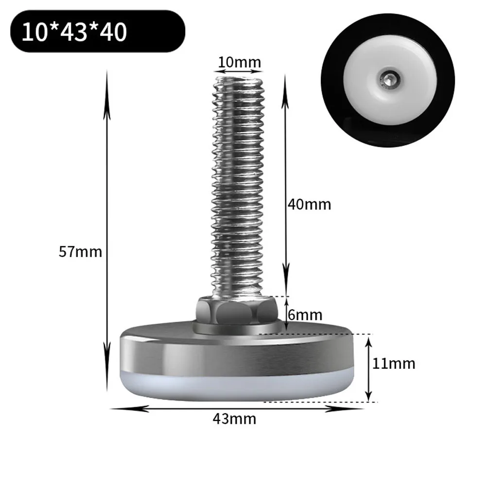 

2/4/8 шт. ножки для выравнивающей машины M6 M8 M10 винт в высоту Регулируемая ножная основа диаметр 30 мм 35 мм 43 мм 50 мм