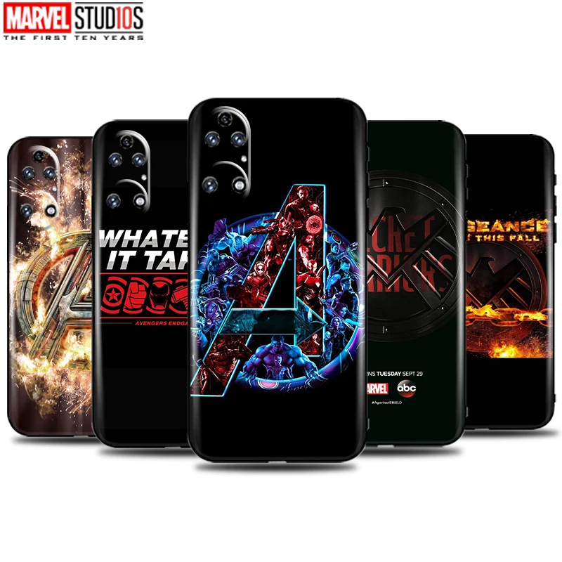 

Avengers Logo Phone Case For Huawei P50 P40 P30 P20 Pro Lite 5G P Smart 2021 Carcasa Ultra-Thin Back Soft TPU Silicone Cover