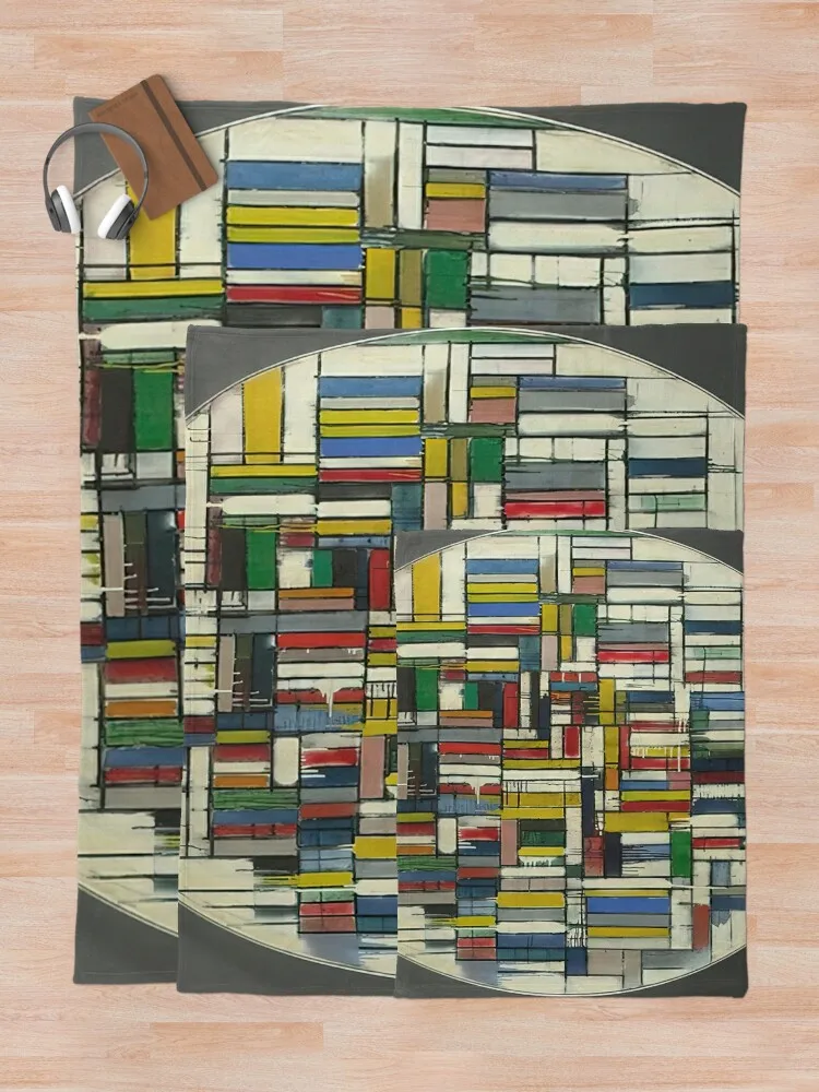 Circle III — Постмалярная абстракция Robert Goodnough Плед Дизайнерские дорожные одеяла