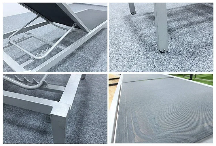 Шезлонг для патио алюминиевый водонепроницаемый открытый бассейн тесла меши с