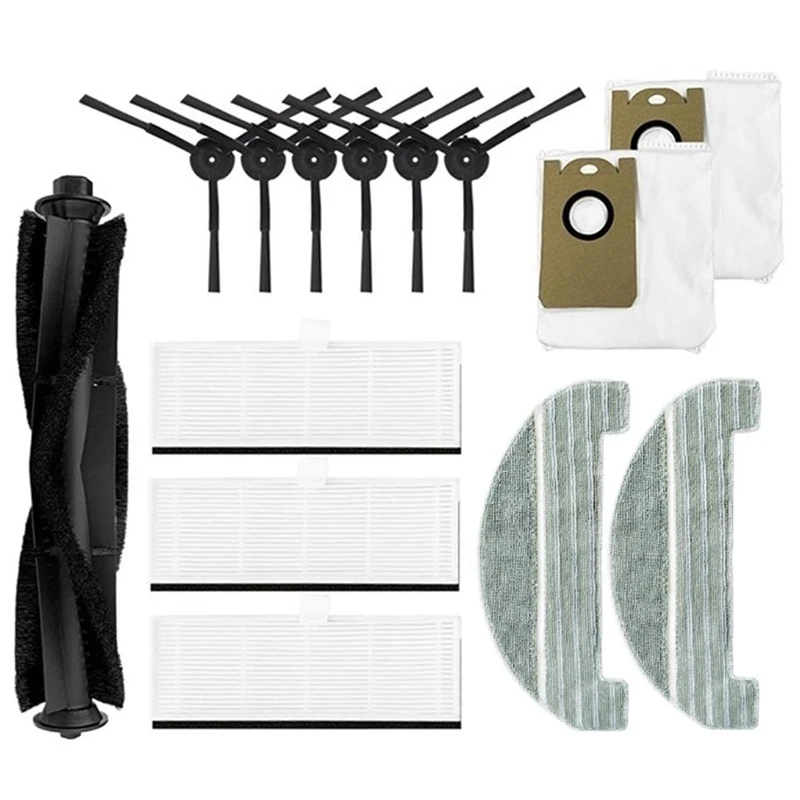 

Main Brush Side Brush Hepa Filter Mop Rag Dust Bag Replacement Spare Parts For Uitenic T10