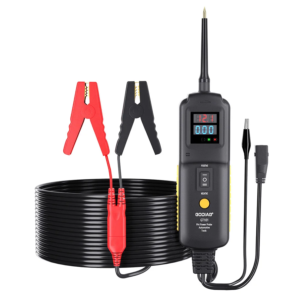 

GODIAG GT101 PIRT Power Probe DC 6-40V Vehicles Electrical System Diagnosis/ Fuel Injector Cleaning and Testing