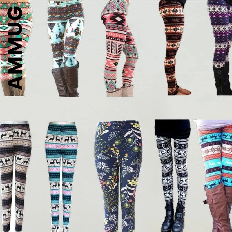 

Ammug Seamless New Women Scrunch Legging Sport Women Christmas Print Leggings Tights Workout Leggings Female Yoga Pants Women