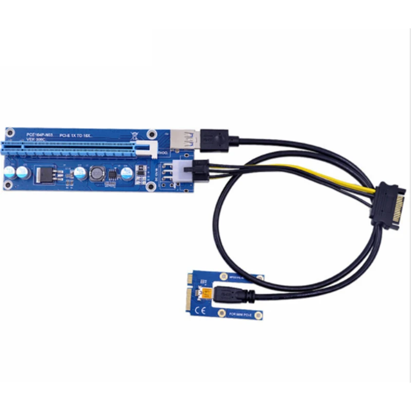Mini PCIe to PCI Express 16X Riser для ноутбука Карта внешнего изображения EXP GDC BTC MPCIe PCI-E Slot Mining