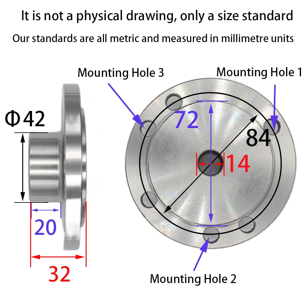 

Адаптер задней пластины патрона K11-100 K12-100 K72-100