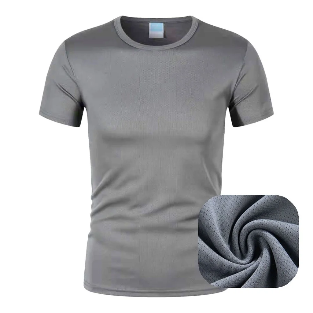 

YF3002 2021 новая сетчатая шелковая мужская футболка с коротким рукавом, с коротким рукавом, хлопок, костюм для спортзала, спортивный костюм, спо...