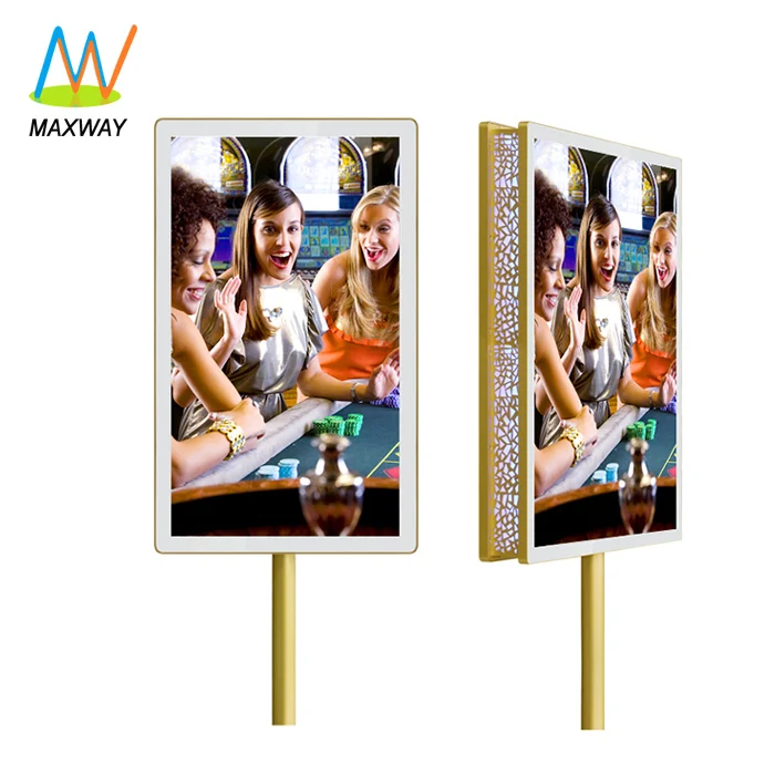 

USB VGA DIV 24 inch led double sided monitor touch screen optional