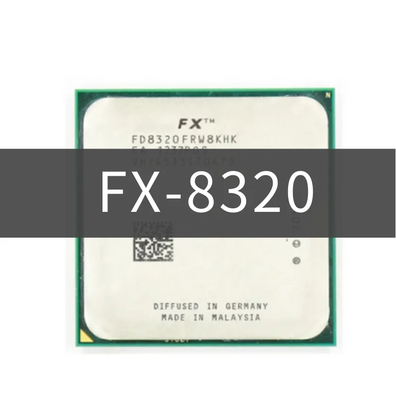 

FX-Series FX-8320 FX 8320 3.5 GHz Used Eight-Core CPU Processor FD8320FRW8KHK Socket AM3+
