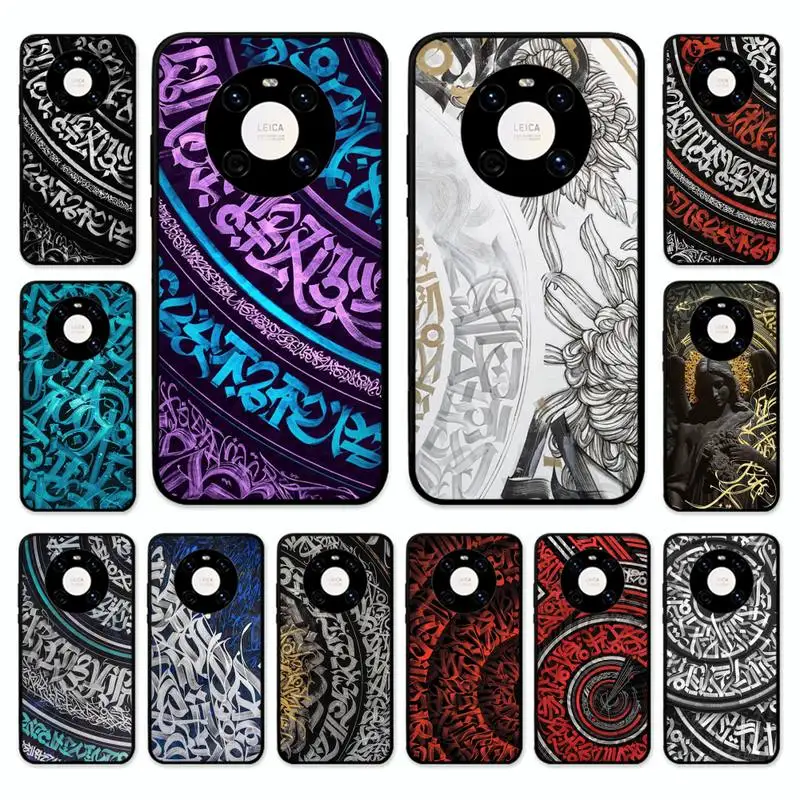 

Pokras Lampas Art Graffiti Phone Case for Huawei Mate 20 10 Lite 50 40 30 Pro 20X 9 Nova 7 6 Se 4E 3 3I Soft Tpu Cover