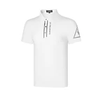 Мужская футболка с коротким рукавом, быстросохнущая дышащая спортивная рубашка-поло для отдыха на открытом воздухе, лето 2022