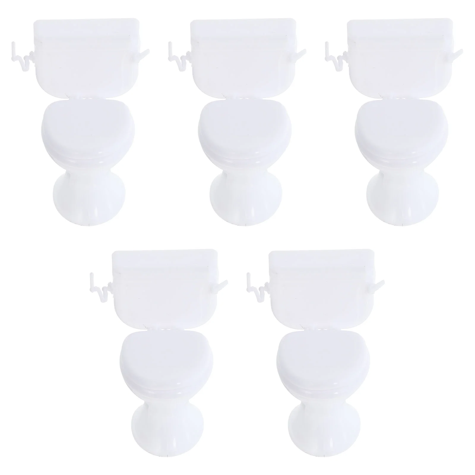 

1 Set Simulation Bathroom Furniture Decorative Props Children Plaything (White)