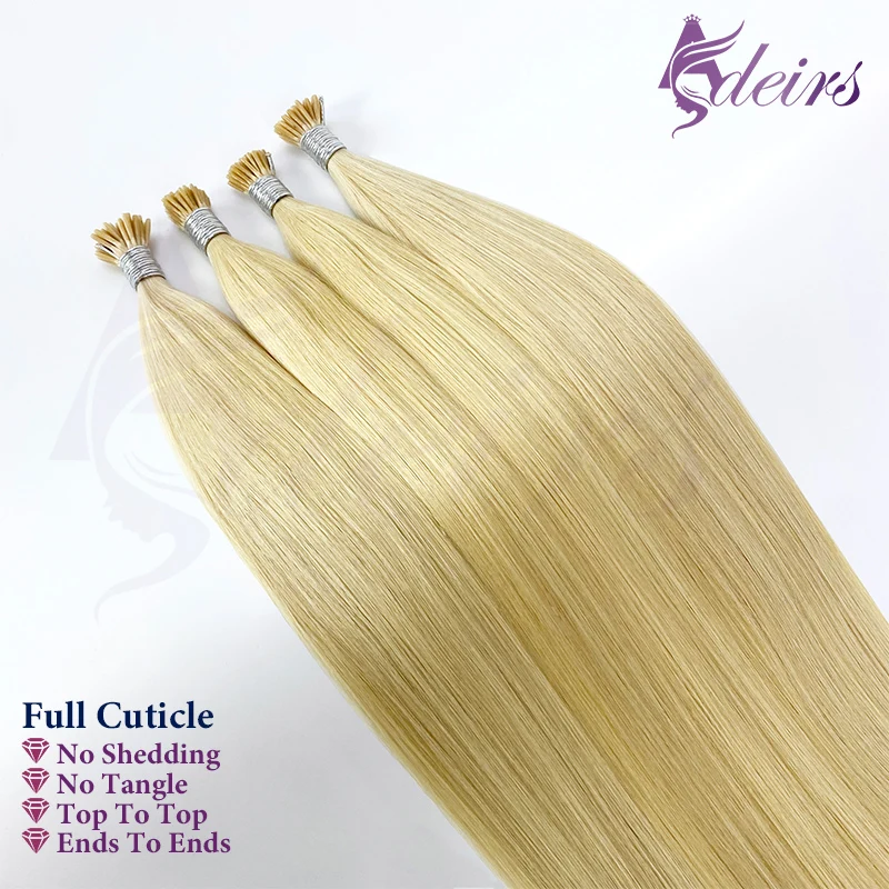 ADEIRS I Tip Наращивание волос Прямые европейские человеческие волосы Remy Fusion Capsule