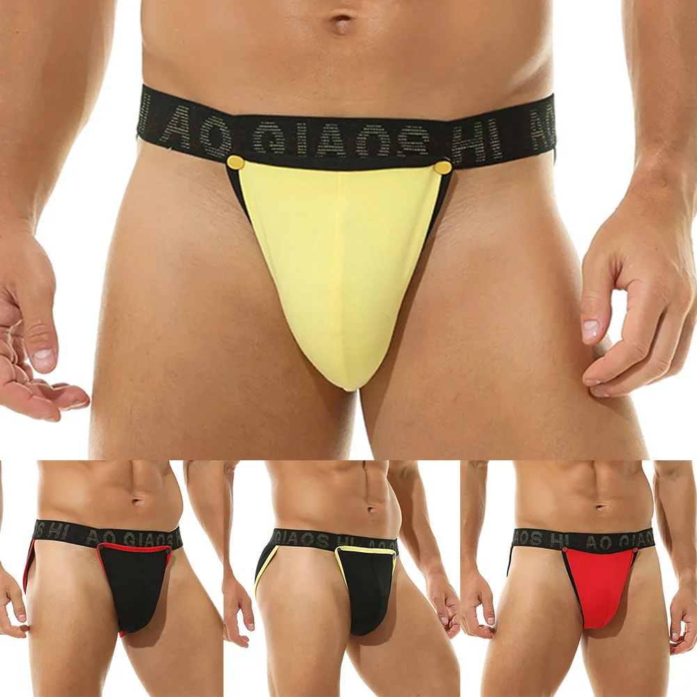 

Mens Low-Rise Cotton Briefs Sexy Bikini Pouch Underwear G-string Underpants Breathable Comfortable Briefs M-XXL