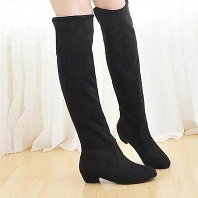 

Женские высокие сапоги GAOKE, модные женские сапоги выше колена, Осень-зима, женские сапоги до бедра