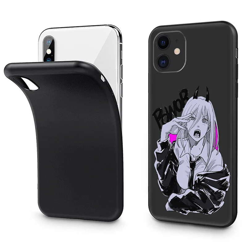 Черный матовый чехол для телефона iphone 16 15 14 13 12 Mini 11 16Pro Max 7 8 Plus X XS XR мягкий с