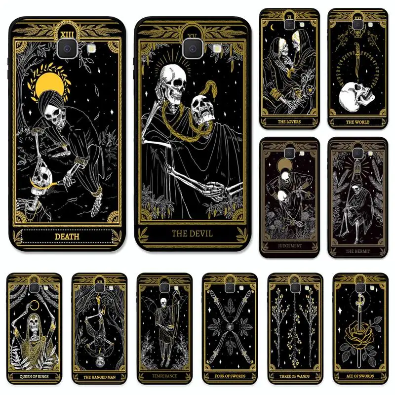 

Death Tarot Phone Case for Samsung J 4 5 6 7 8 prime plus 2018 2017 2016 J7 core