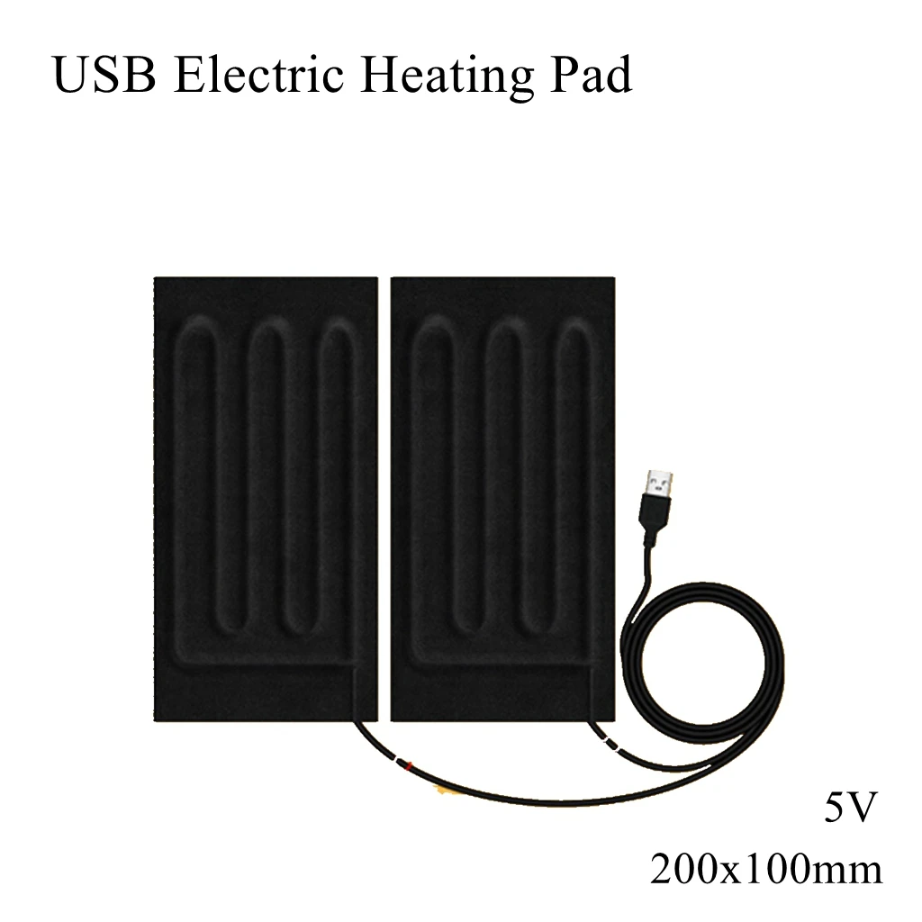 

5V USB Electric Heating Film Pad Thermal Parallel Series Carbon Fiber Infrared Heater Pet Jacket Vest Gloves Socks Pants Belts