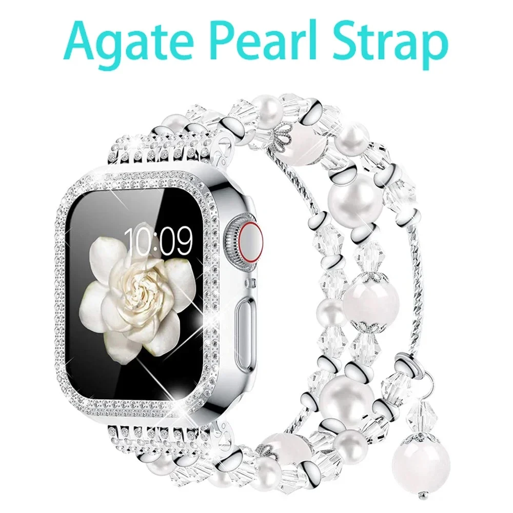 HQstrap Эластичный браслет из Агата для Apple Watch | AliExpress