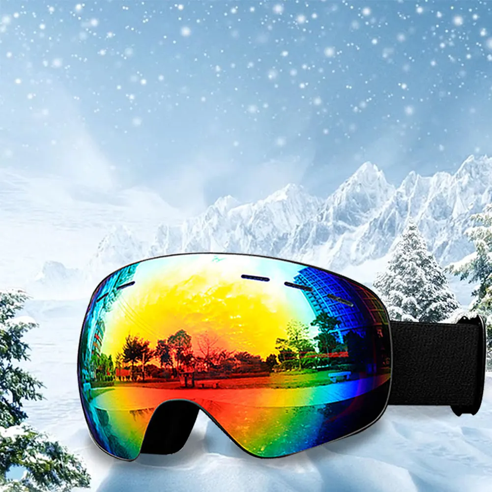 

Winter Snow Sports Goggles Double Layers Anti-Fog Ski Goggles Cooling Vent for Outdoor Sports Snowboard Skiing for Men Women