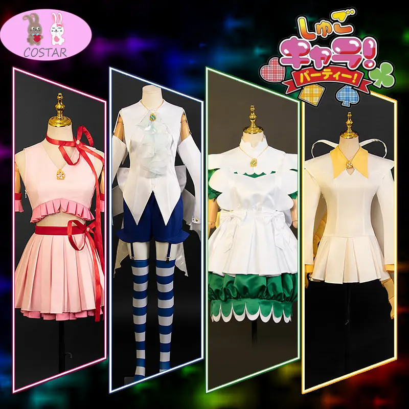 

Аниме Shugo шара Хинамори Аму Косплей костюмы боевой костюм женское милое платье одежда для вечерние ринки Хэллоуин Карнавальная форма