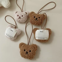 baby name tag cute cotton bear head backpack pendant baby car hang brand keychain newborn bag name tag new hot sale ornaments