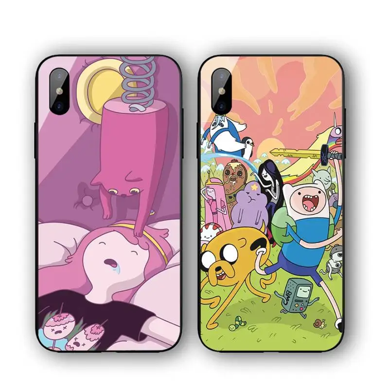 

Adventure Time Phone Case For Iphone 11 12 13 14 Pro Max 7 8 Plus X Xr Xs Max Se2020 Tempered Glass Cove