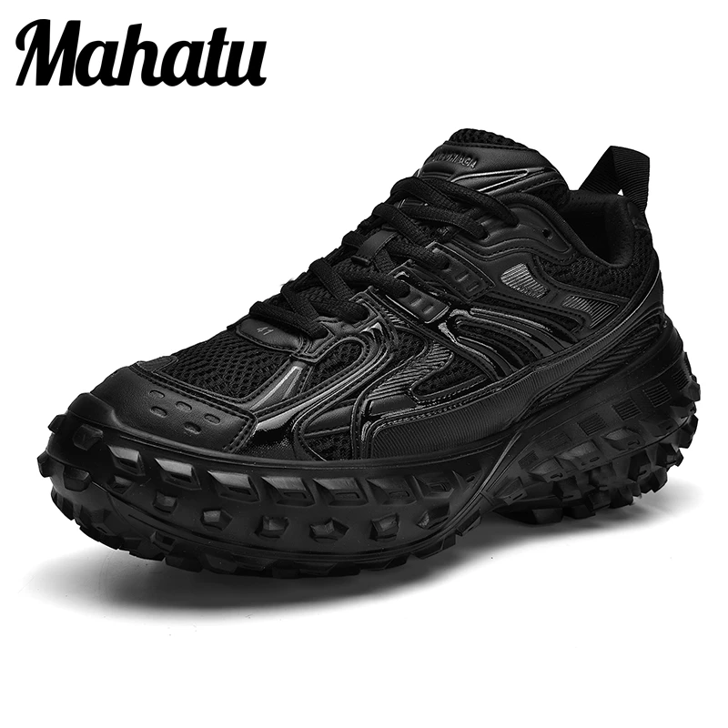 2022 Men Women sport Running Shoes Breathable AutumnThick bottom Shoes Tyre shoes comfortable Sneakers Tennies shoes