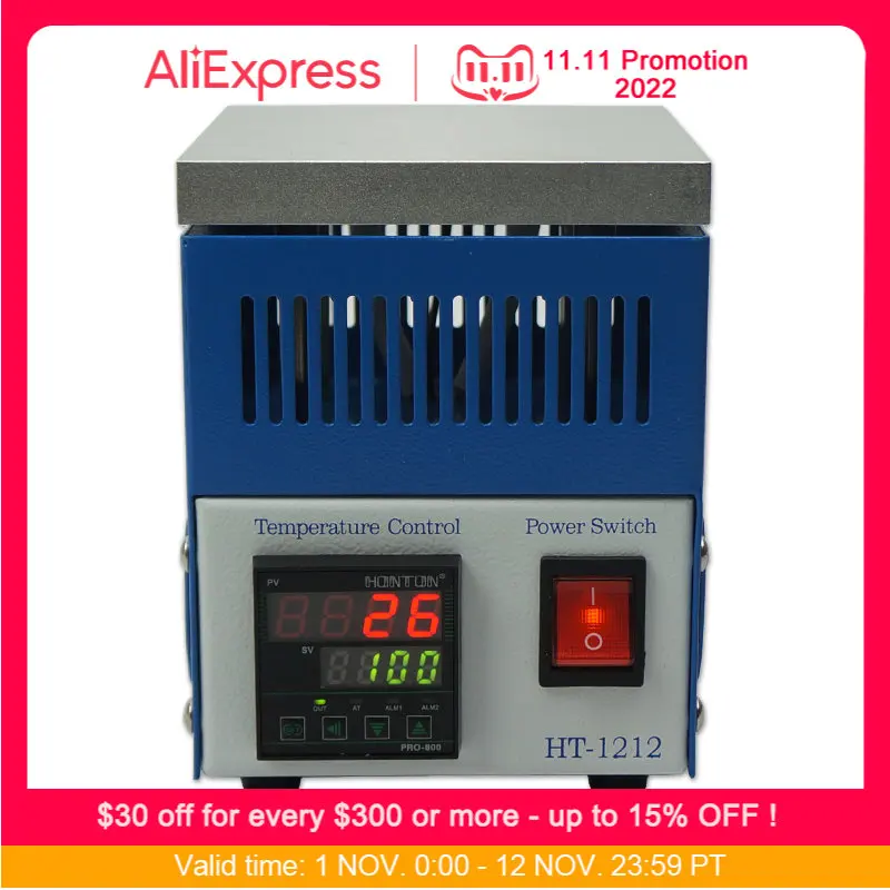 

Honton HT-1212 Pre-heater Constant Temperature Heating Plate Station for BGA Reballing Hot