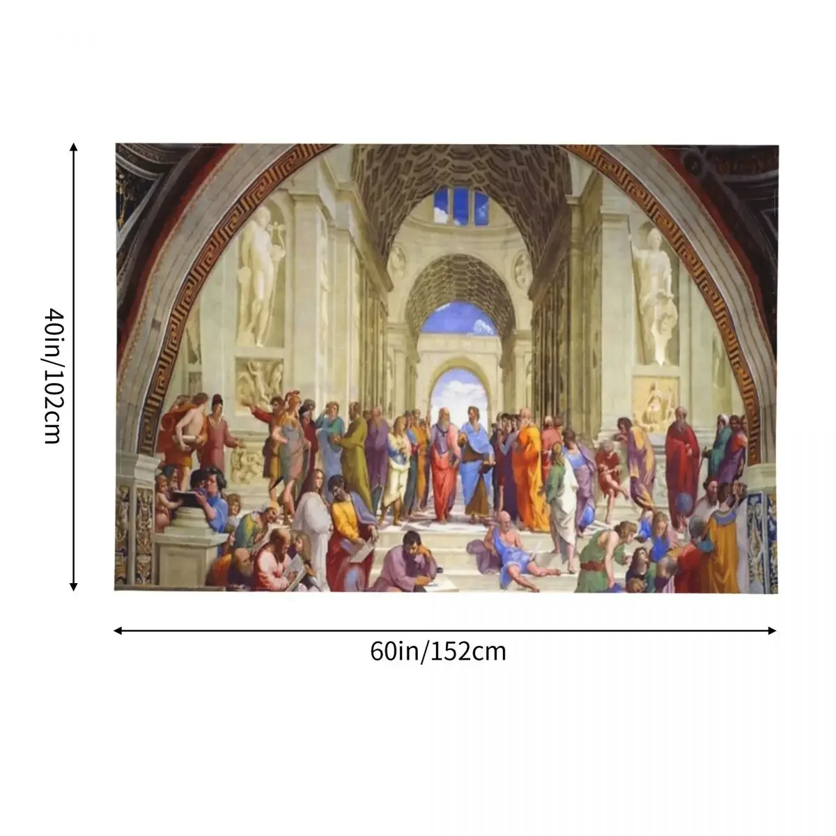 Рафаэль Школа Афинов из Stanza della Segnatura Гобелен Украшение Фотографии Настенные