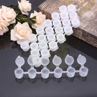 5pcs 6 joint 3ml pigment container box empty paint strips arts palette storage plastic pod watercolor drawing box tool craf r2z7