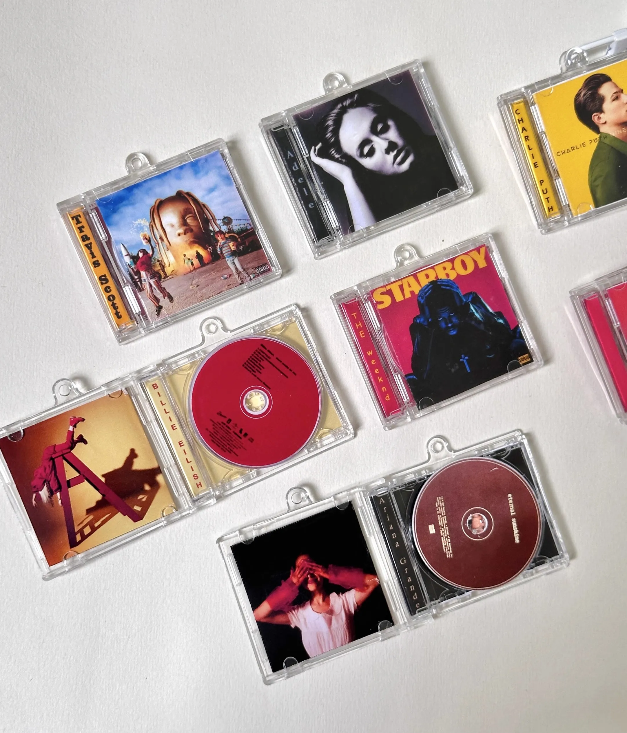 Классический брелок Ariana Grande MINI Music CD NFC Joji для ключей Play Songs Adele альбом сделай сам